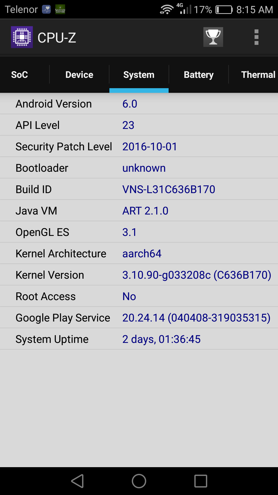 CPU Z Kernel Architecture Info